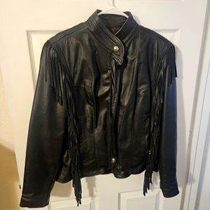 Ladies Medium Harley Davidson Fringe Jacket